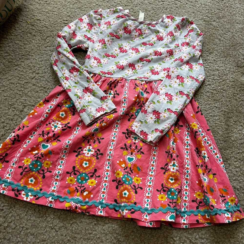 Matilda Jane floral mixed patterns long sleeve dress - Picture 5 of 6